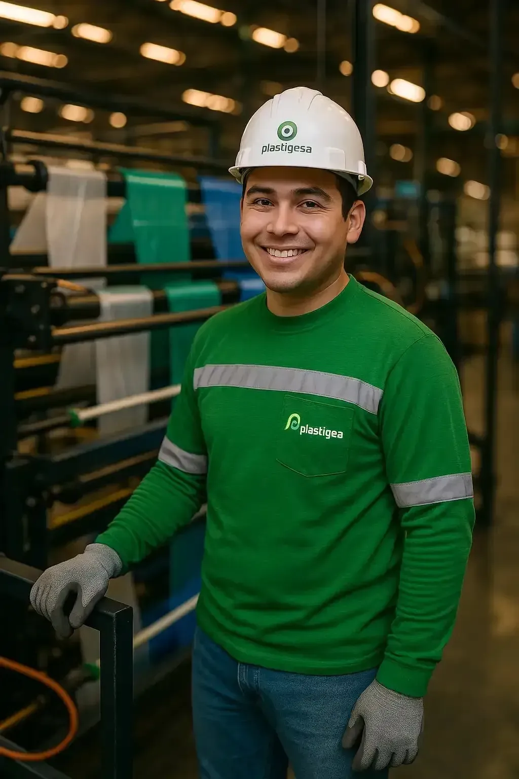 Operario de producción en planta